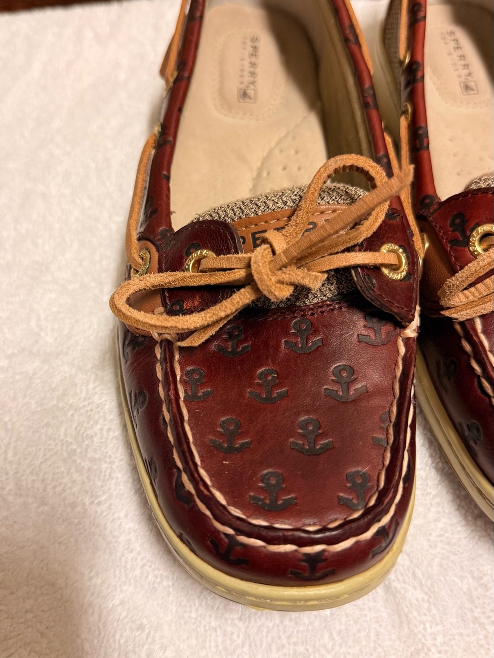 Sperry Brown and Tan Leather Boat Shoes - Picture 3 of 6
